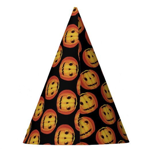 ouderwetse halloween, pompoen (jack-o'-lantaarn) feesthoedjes (Achterkant)