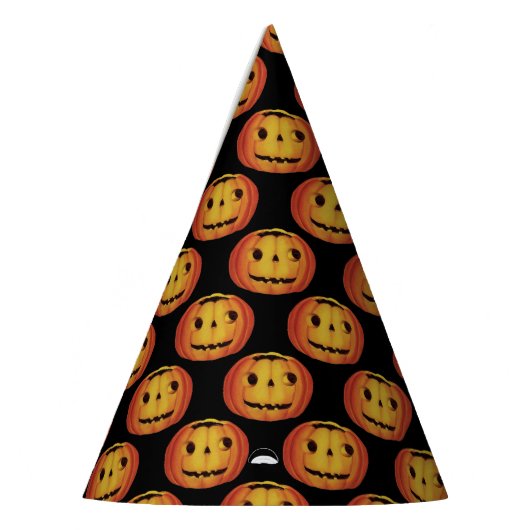 ouderwetse halloween, pompoen (jack-o'-lantaarn) feesthoedjes (Links)