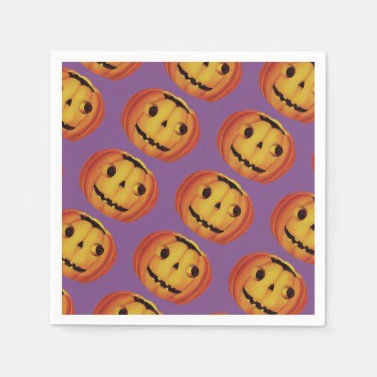 ouderwetse halloween, pompoen (jack-o'-lantaarn) servet (Voorkant)