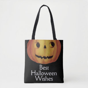 Ouderwetse Halloween, Pompoen (jack-o'-lantern) Tote Bag