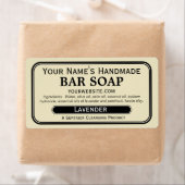 Ouderwetse handgemaakte zeepetiketten voor zeeppro etiket (Insitu)