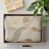 Ouderwetse Herbarium Geperste Bladeren Bruin Goud Tissuepapier (Geschenk)