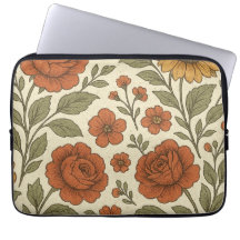 Ouderwetse herfst bloemenpatroon – Rustische botan