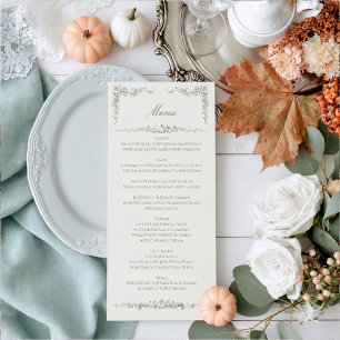 Ouderwetse herfst botanische eiken & pompoen bruil menu