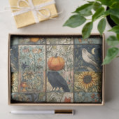 Ouderwetse herfst patchwork uitziende pompoen uil tissuepapier (Geschenk)