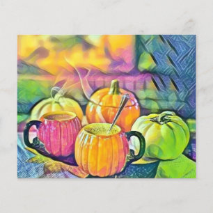 Ouderwetse herfst pompoenen herfstkleuren aquarel