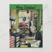 Ouderwetse  Home Christmas Briefkaart (Voorkant)