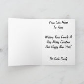 Ouderwetse  Home Christmas Kaart (Binnen)