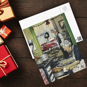  Ouderwetse Home Keuken Kerstkaarten Feestdagenkaart