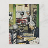  Ouderwetse Home Keuken Kerstkaarten Feestdagenkaart (Voorkant)