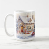  ouderwetse huis kerststal Mok (Links)