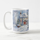 ouderwetse huis kerststal Mok (Links)