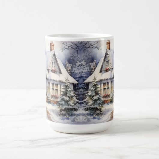 ouderwetse huis kerststal Mok (Center)