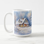 ouderwetse huis kerststal Mok (Links)