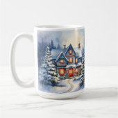 ouderwetse huis kerststal Mok (Links)