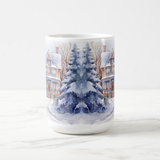 ouderwetse huis kerststal Mok (Center)