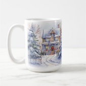 ouderwetse huis kerststal Mok (Links)