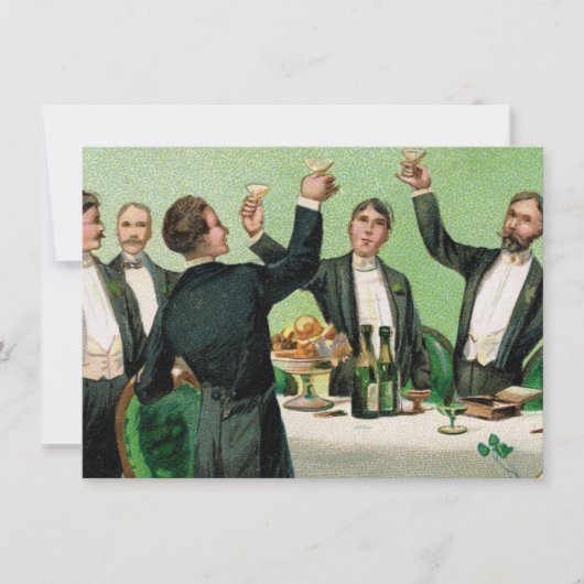 Ouderwetse Jonggezellenfeest Kaart (Voorkant)