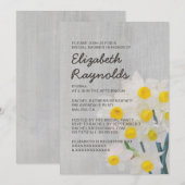 Ouderwetse Jonquil Bruilofts Uitnodigingen (Voorkant / Achterkant)