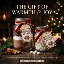 Ouderwetse kerst cacaobord