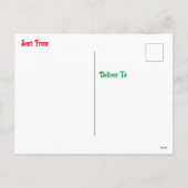 Ouderwetse Kerst Elven Vrolijk en helder Feestdagenkaart (Achterkant)