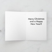 Ouderwetse kerst  huis ingericht feestdagen kaart (Binnen)