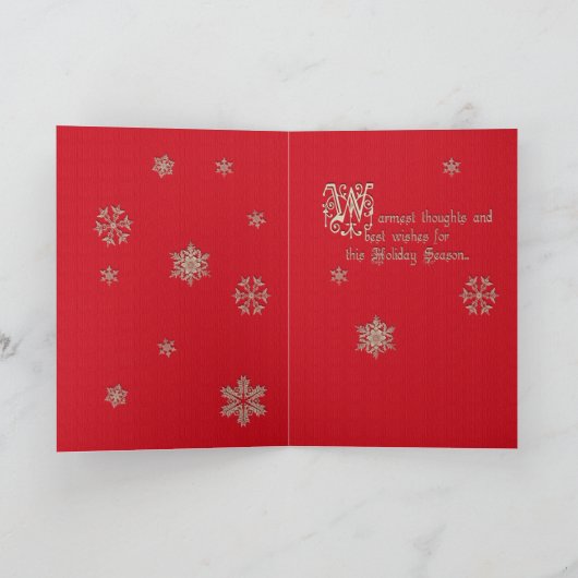 Ouderwetse kerst Kaart (Binnen)