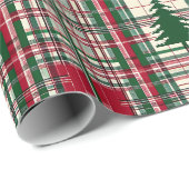 Ouderwetse kerst  rode vrachtwagens cadeaupapier (Rol Hoek)