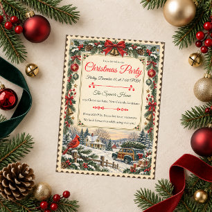 Ouderwetse Kerstfeest in de Country Kaart