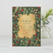 Ouderwetse Kerstfeest met Hulst Kaart (Staand voorkant)