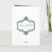 Ouderwetse kerstgroeten feestdagen kaart (Achterkant)