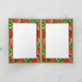 Ouderwetse kerstgroeten feestdagen kaart (Binnen)