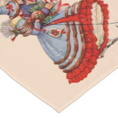 Ouderwetse kerstinkopen lange tafelloper (Hoek)