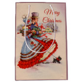 Ouderwetse Kerstinkopen Medium Cadeauzakje (Voorkant)