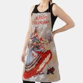 Ouderwetse kerstinkopen schort (Insitu)