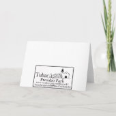 Ouderwetse Kerstkaart Tubac Feestdagen Kaart (Achterkant)