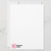 ouderwetse kerstkaartPlatte Kaart (Achterkant)