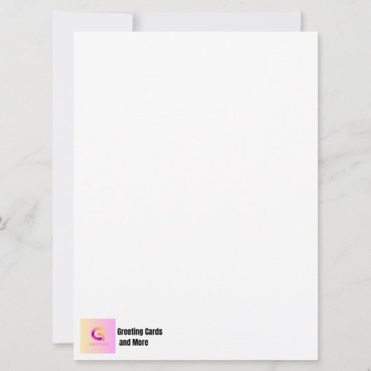 ouderwetse kerstkaartPlatte Kaart (Achterkant)