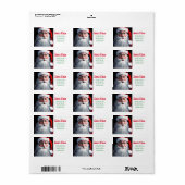 Ouderwetse Kerstman Etiket (Full Sheet)