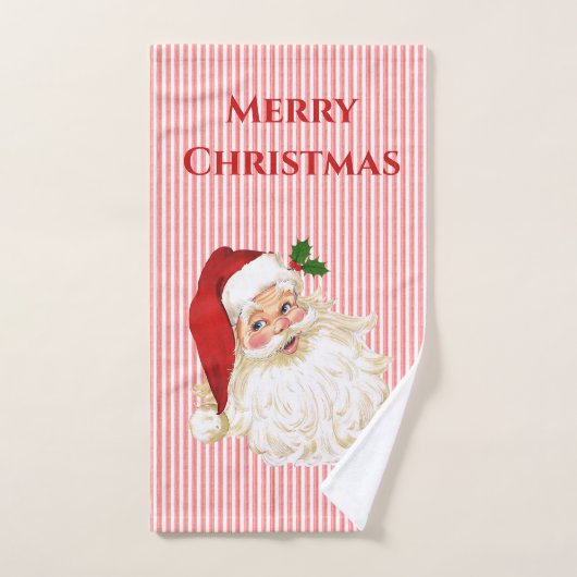 Ouderwetse Kerstman Handdoek (Handdoek)