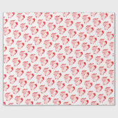 Ouderwetse Kerstman Kerstverpakkings Papier (Vlak)