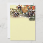 Ouderwetse Kerstmis Dinerfeest Kaart (Achterkant)