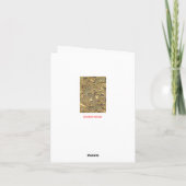 Ouderwetse Kerstmis Feestdagen Kaart (Achterkant)