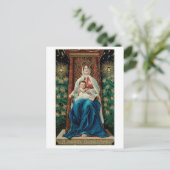 Ouderwetse Kerstmis, Mary Feestdagenkaart (Staand voorkant)