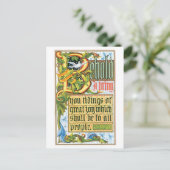 Ouderwetse Kerstmis, Oud type Feestdagenkaart (Staand voorkant)