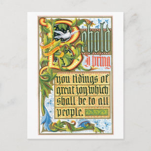 Ouderwetse Kerstmis, Oud type Feestdagenkaart