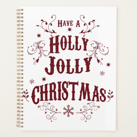 Ouderwetse Kerstmis Planner (Voorkant)
