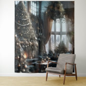 Ouderwetse Kerstmisscène Muurkunst Wandkleed (In situ)