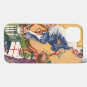 Ouderwetse kerstochtend, kinderen met cadeaus Case-Mate iPhone case (Achterkant (horizontaal))