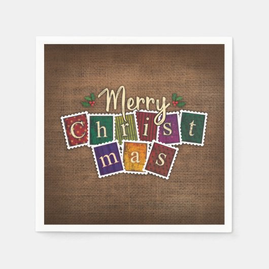 OUDERWETSE KERSTSTEMPELS DECOUPAGE SERVET (Voorkant)